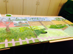 Just one o the eight giant canvases created at Mattock with Busylizzie Art